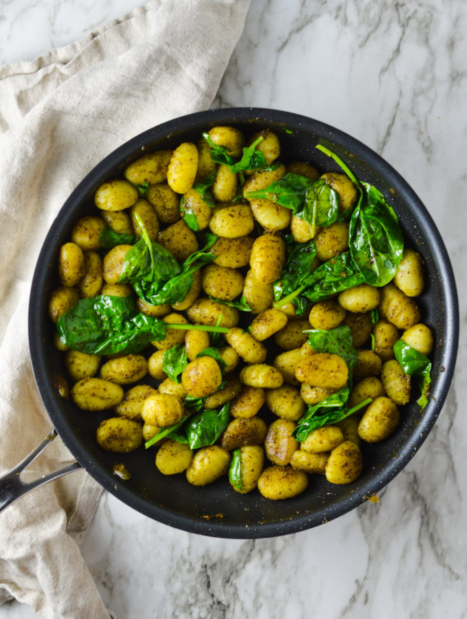 3 Ingredient Pesto Gnocchi