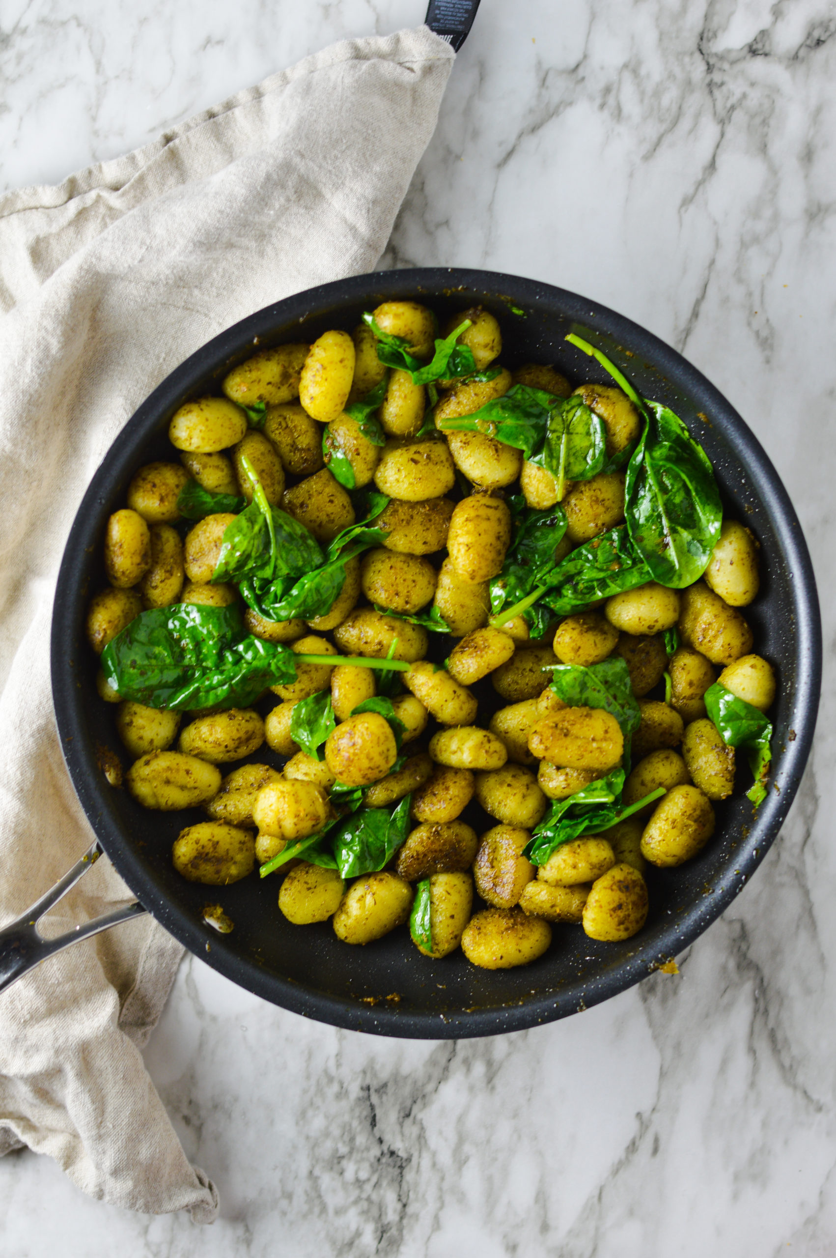 3 Ingredient Pesto Gnocchi