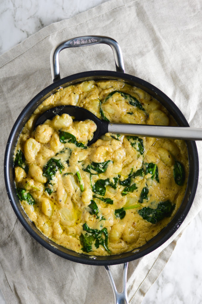 Cheesy Gnocchi with Spinach