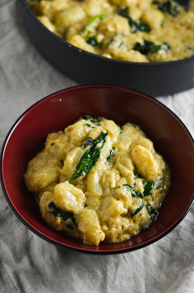 Cheesy Gnocchi with Spinach