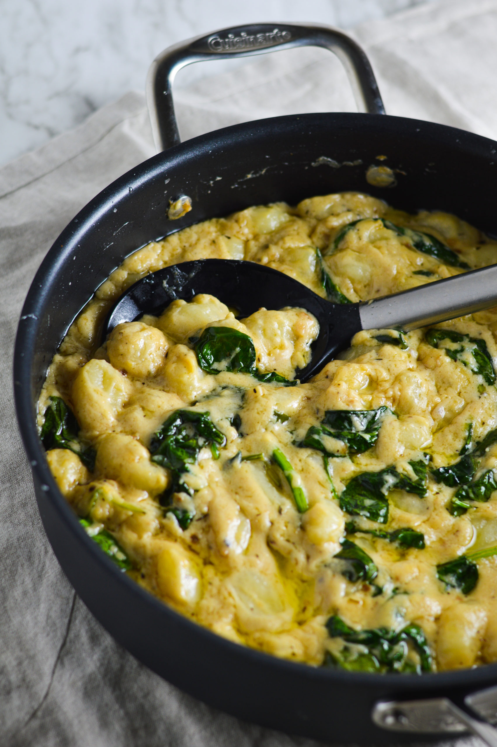 Cheesy Gnocchi with Spinach