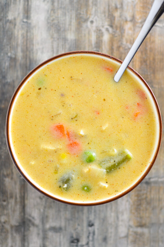 Leftover Chicken Corn Chowder