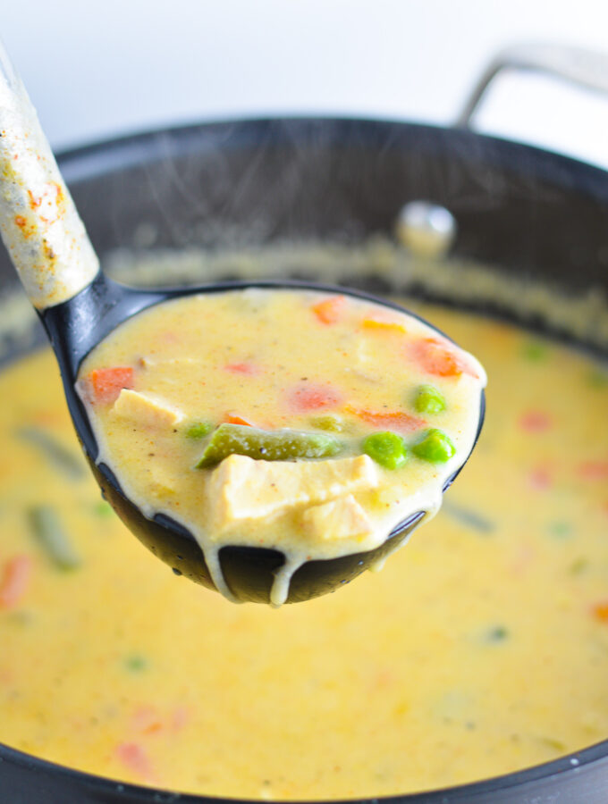 Leftover Chicken Corn Chowder