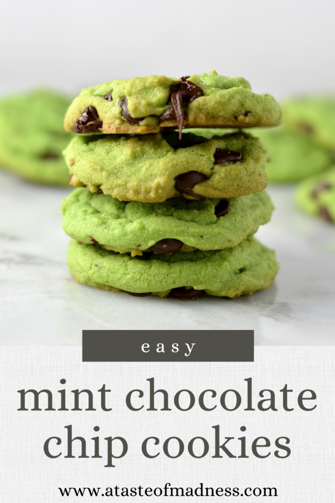 Mint Chocolate Chip Cookies