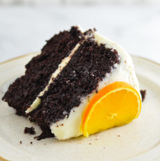 Chocolate Orange Cake with Orange Frosting