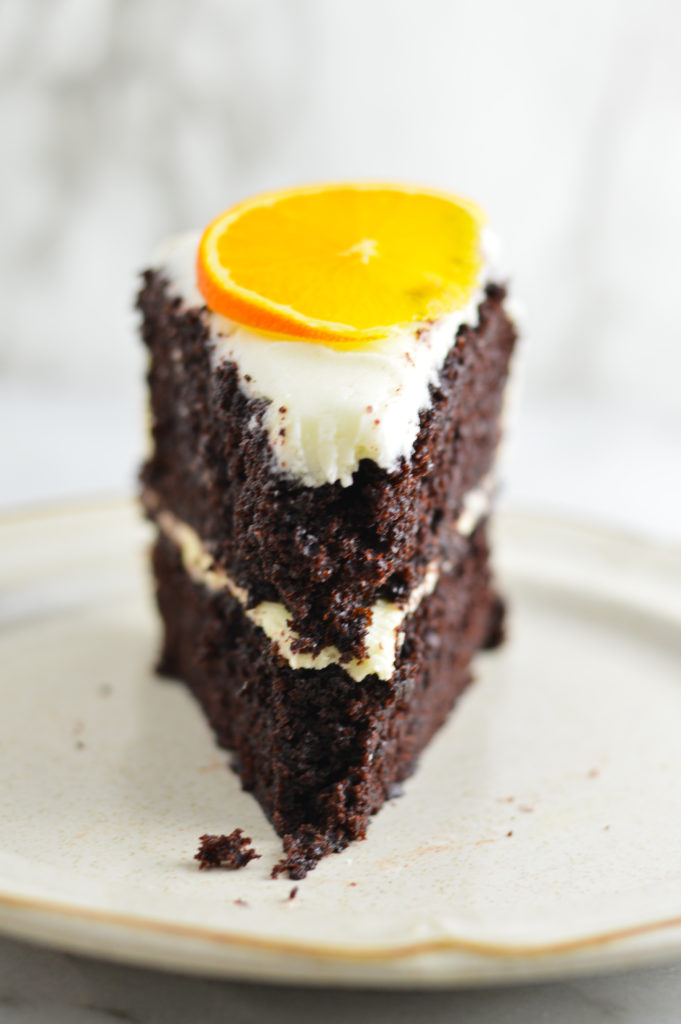 Chocolate Orange Cake with Orange Frosting