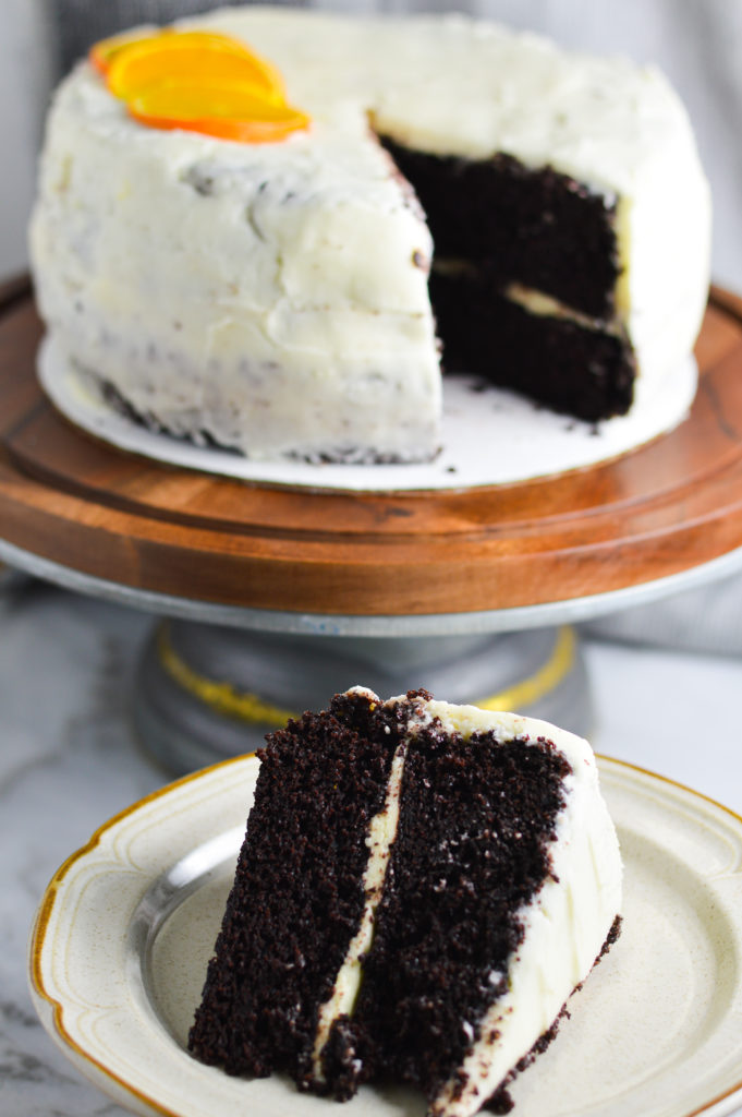 Chocolate Orange Cake with Orange Frosting