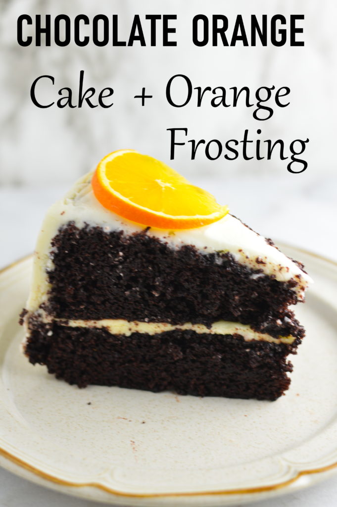 Chocolate Orange Cake with Orange Frosting