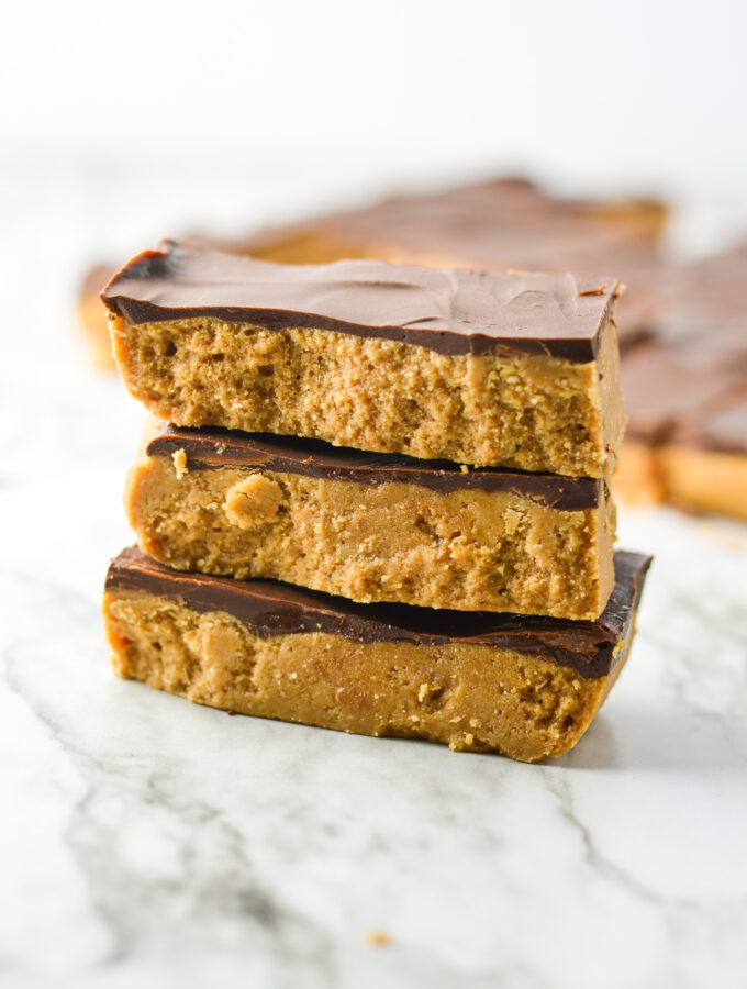 Double Chocolate Peanut Butter Protein Bars