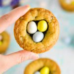 Easter Egg Chocolate Chip Cookie Cups