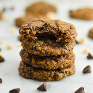 Ginger Double Chocolate Brownie Cookies