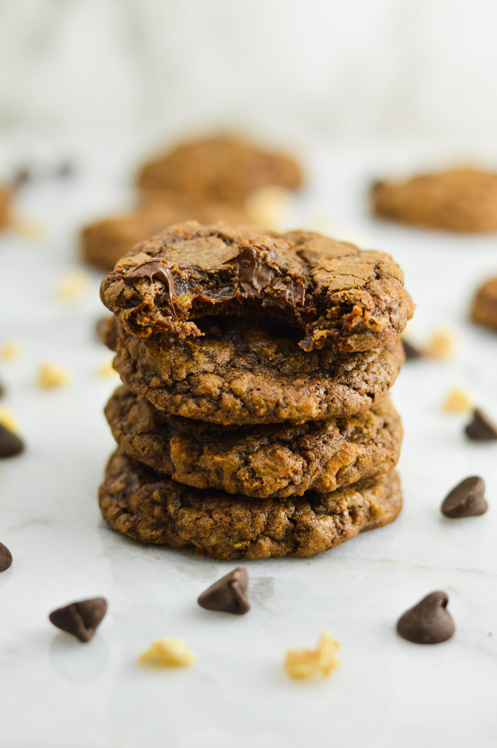 Ginger Double Chocolate Brownie Cookies A Taste Of Madness