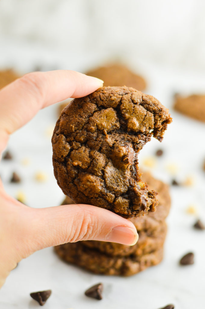 Ginger Double Chocolate Brownie Cookies