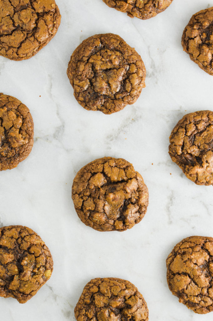 Ginger Double Chocolate Brownie Cookies