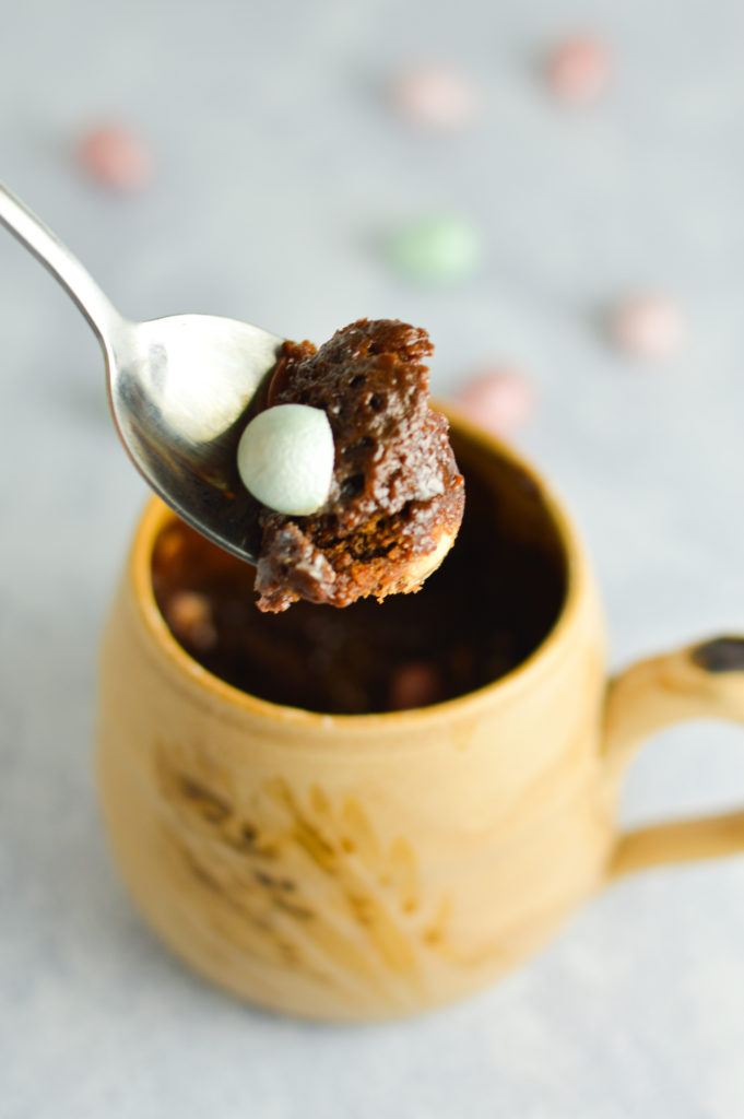 Nutella Mini Egg Mug Cake