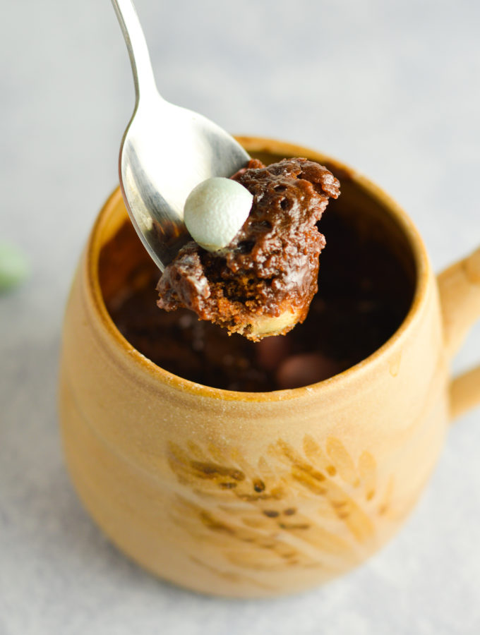 Nutella Mini Egg Mug Cake