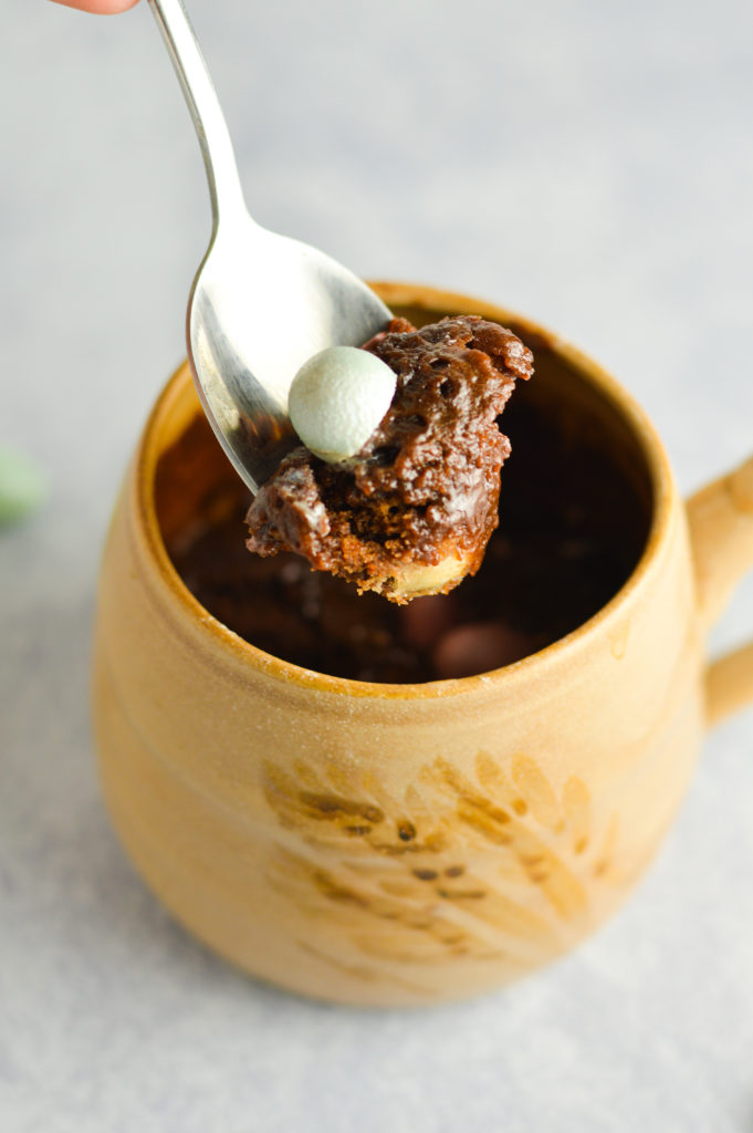 Nutella Mini Egg Mug Cake