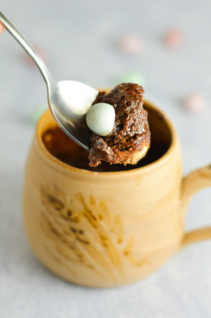 Nutella Mini Egg Mug Cake