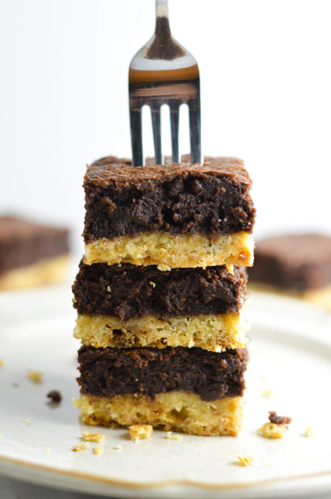 Nutella Shortbread Brownies