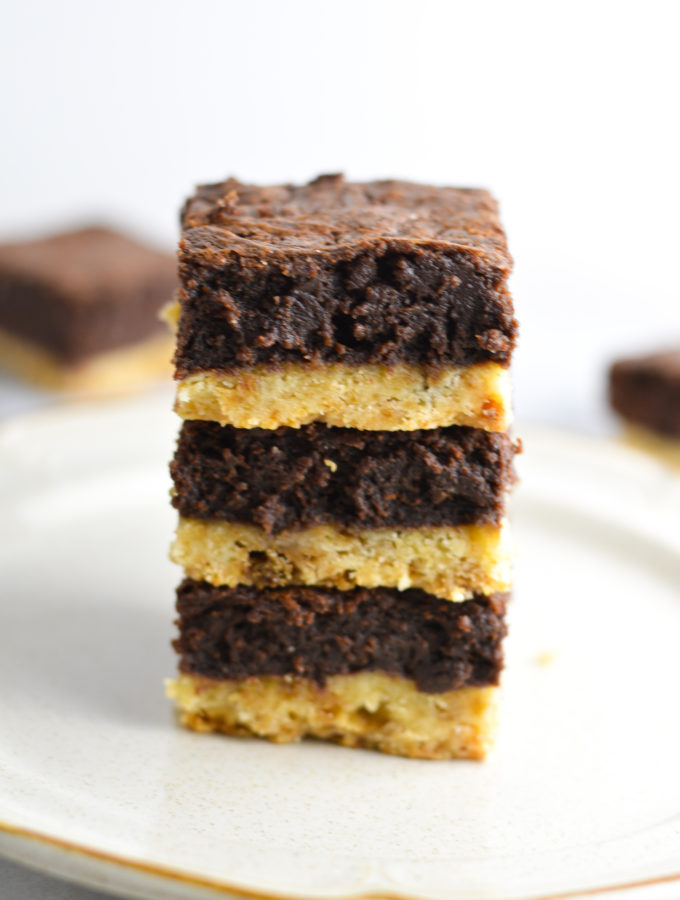 Nutella Shortbread Brownies