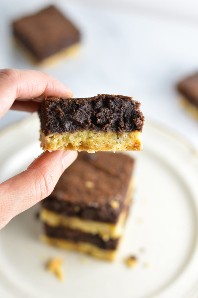 Nutella Shortbread Brownies