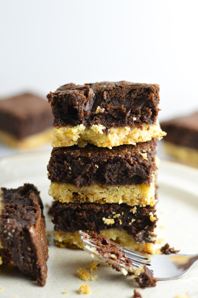 Nutella Shortbread Brownies