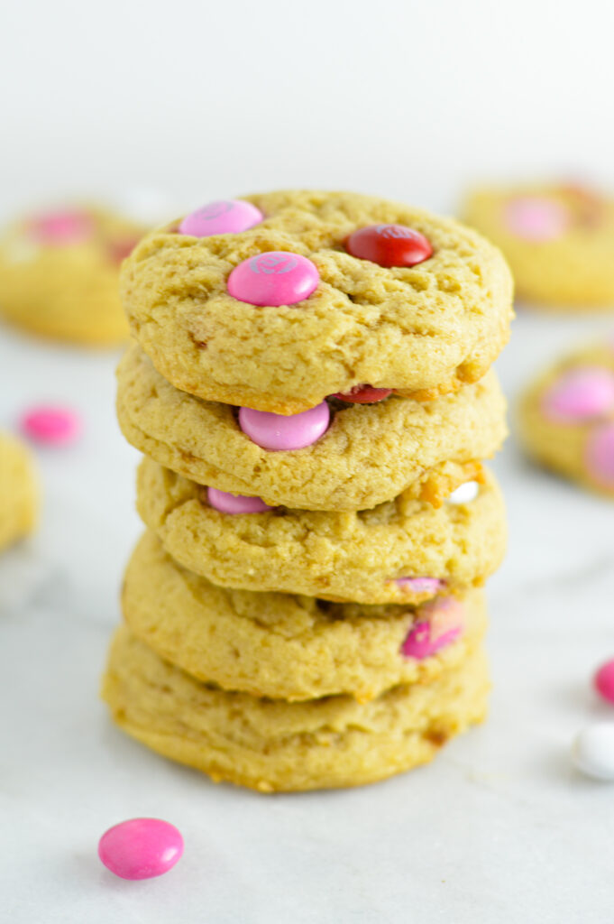 Valentine's Day M&M Cookies