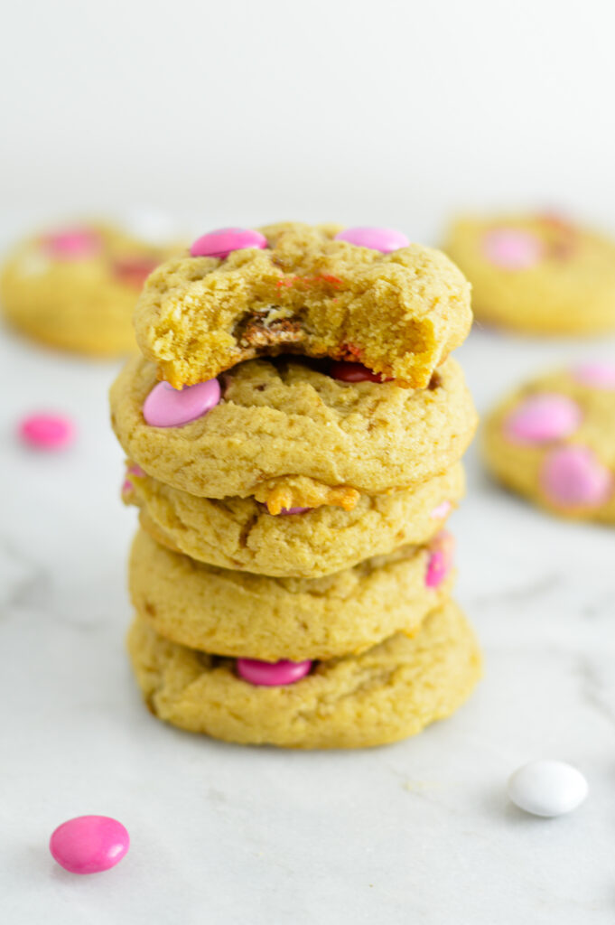 Valentine's Day M&M Cookies