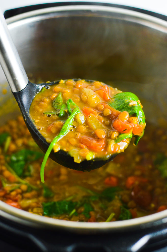 Vegan Instant Pot Lentil Soup