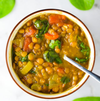 Vegan Instant Pot Lentil Soup