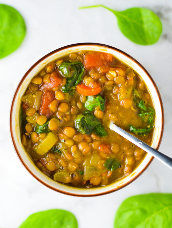 Vegan Instant Pot Lentil Soup