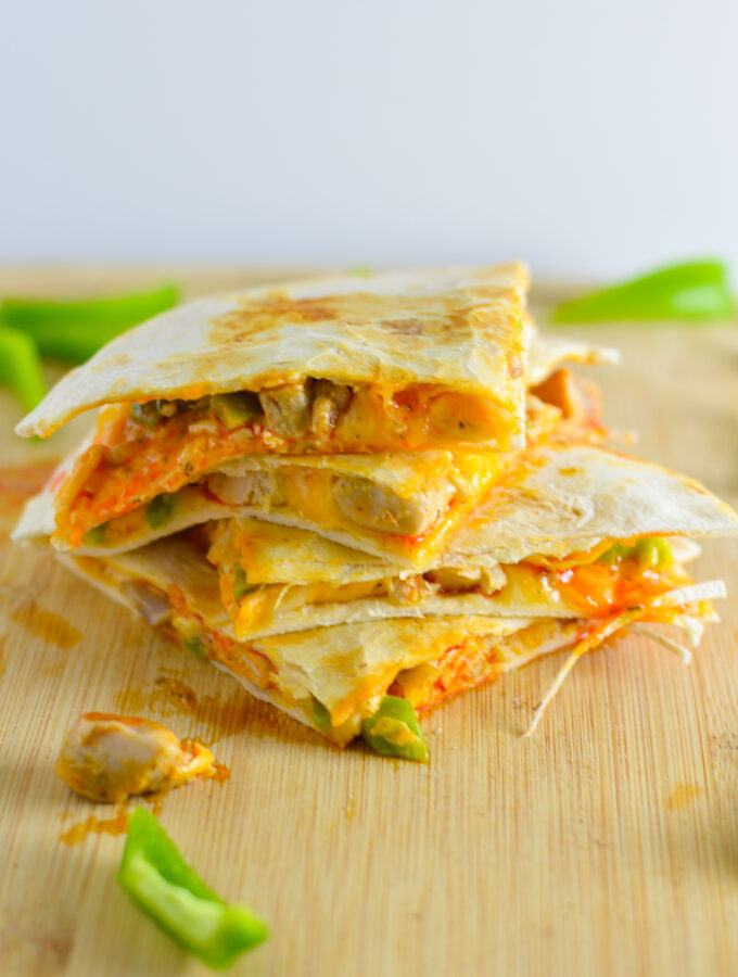 Buffalo Chicken Quesadillas