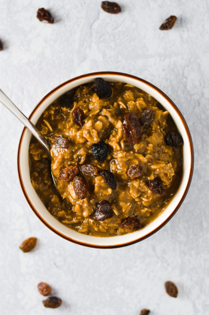 Coffee Cinnamon Raisin Oatmeal