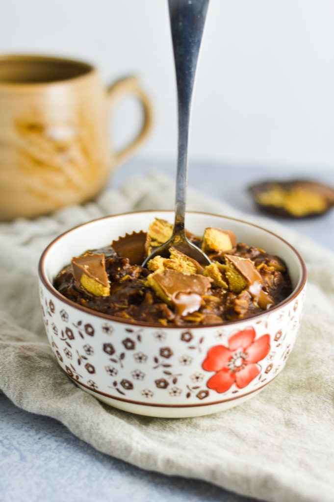 Coffee Peanut Butter Cup Oatmeal