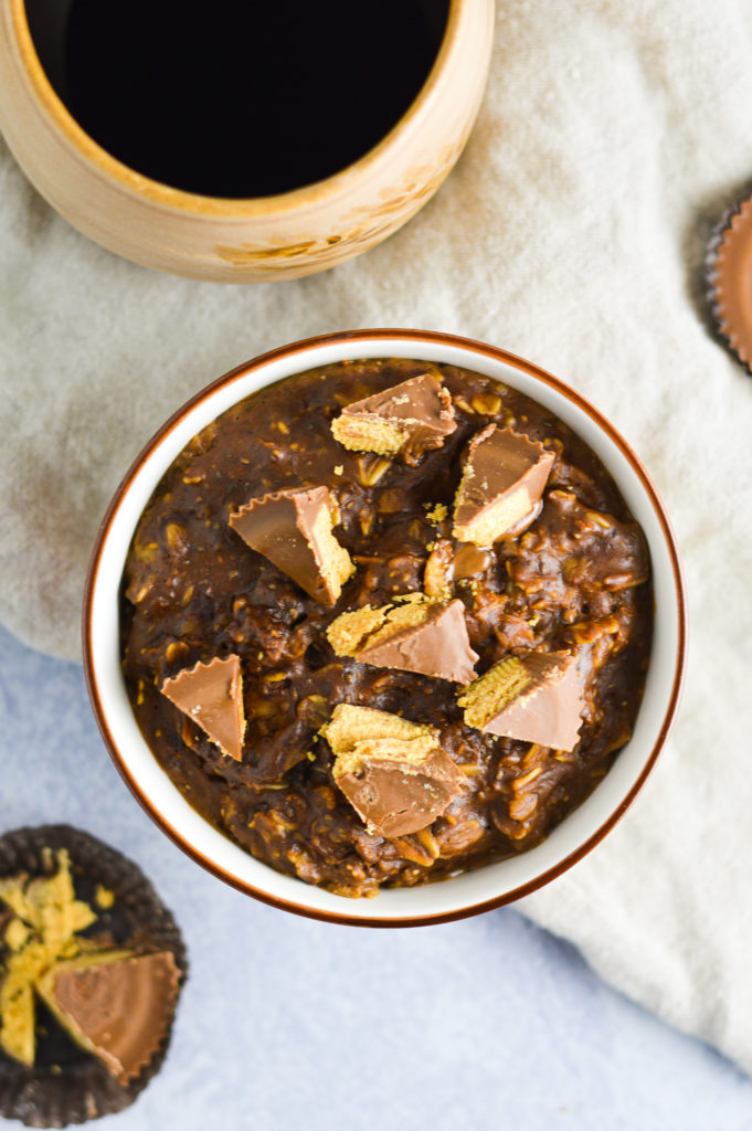 Coffee Peanut Butter Cup Oatmeal