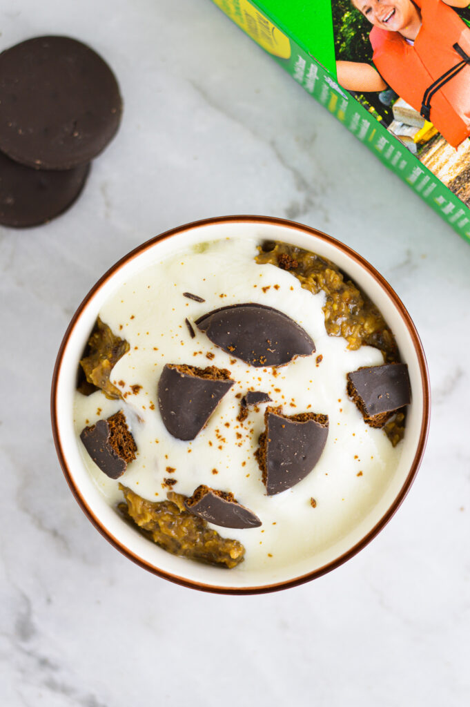 Thin Mint Latte Oatmeal