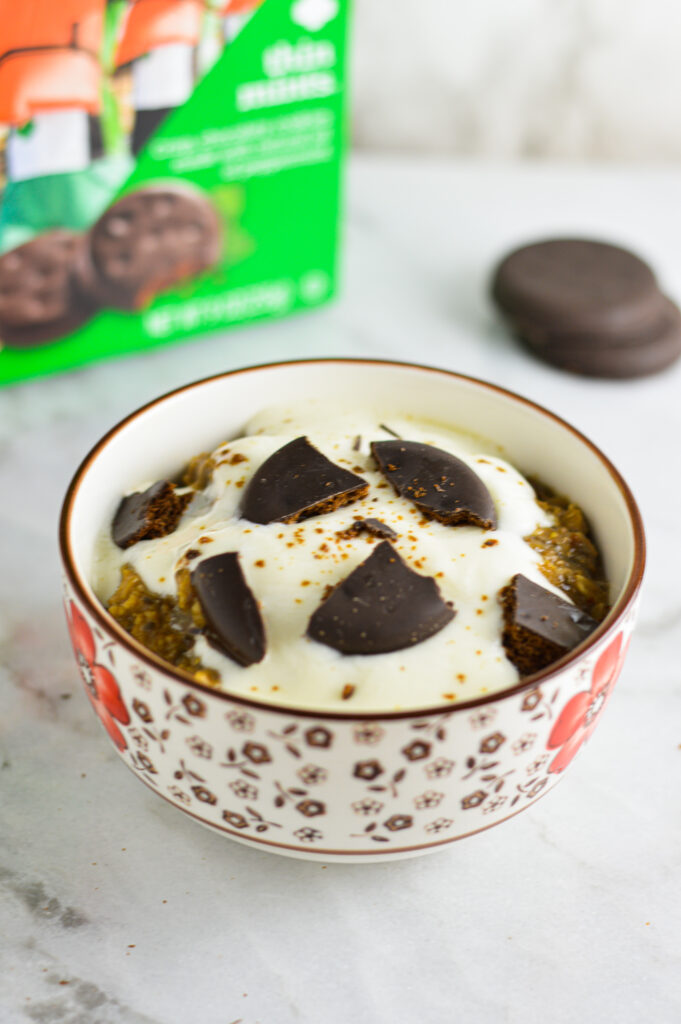 Thin Mint Latte Oatmeal