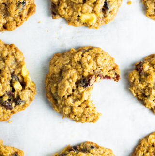 Apple and Raisin Oatmeal Cookies