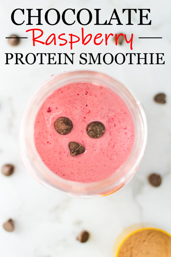 Chocolate Raspberry Protein Smoothie