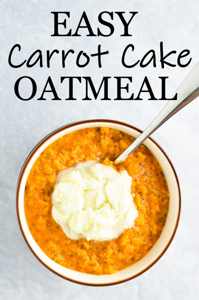 Easy Carrot Cake Oatmeal