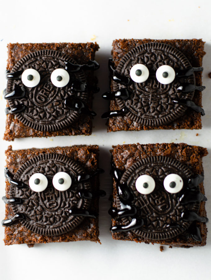 Nutella Spider Brownies