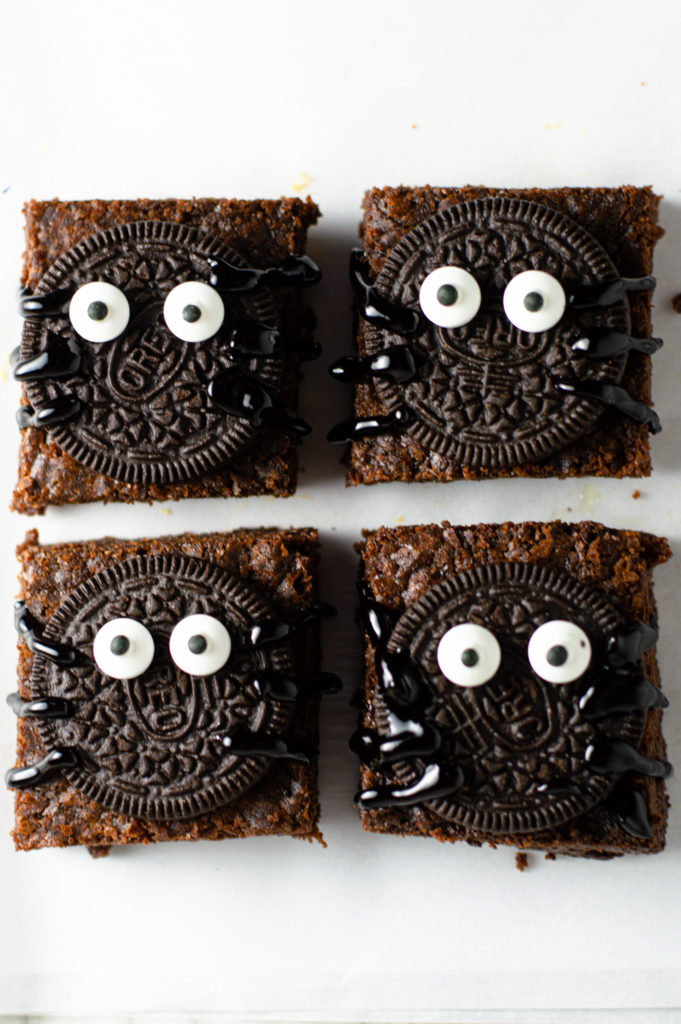 Nutella Spider Brownies