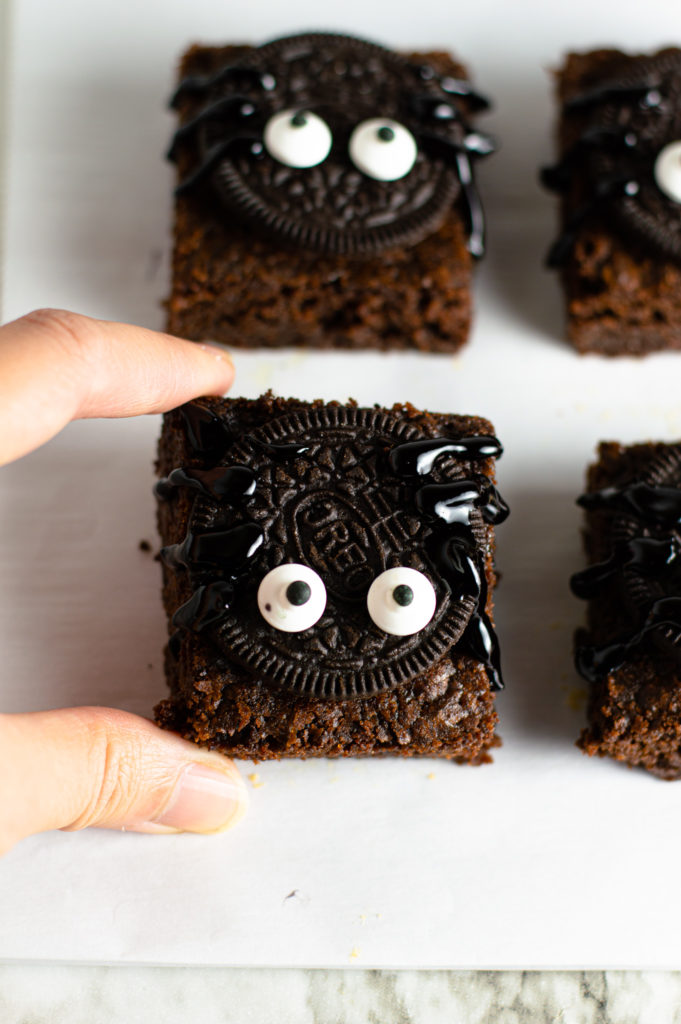 Nutella Spider Brownies