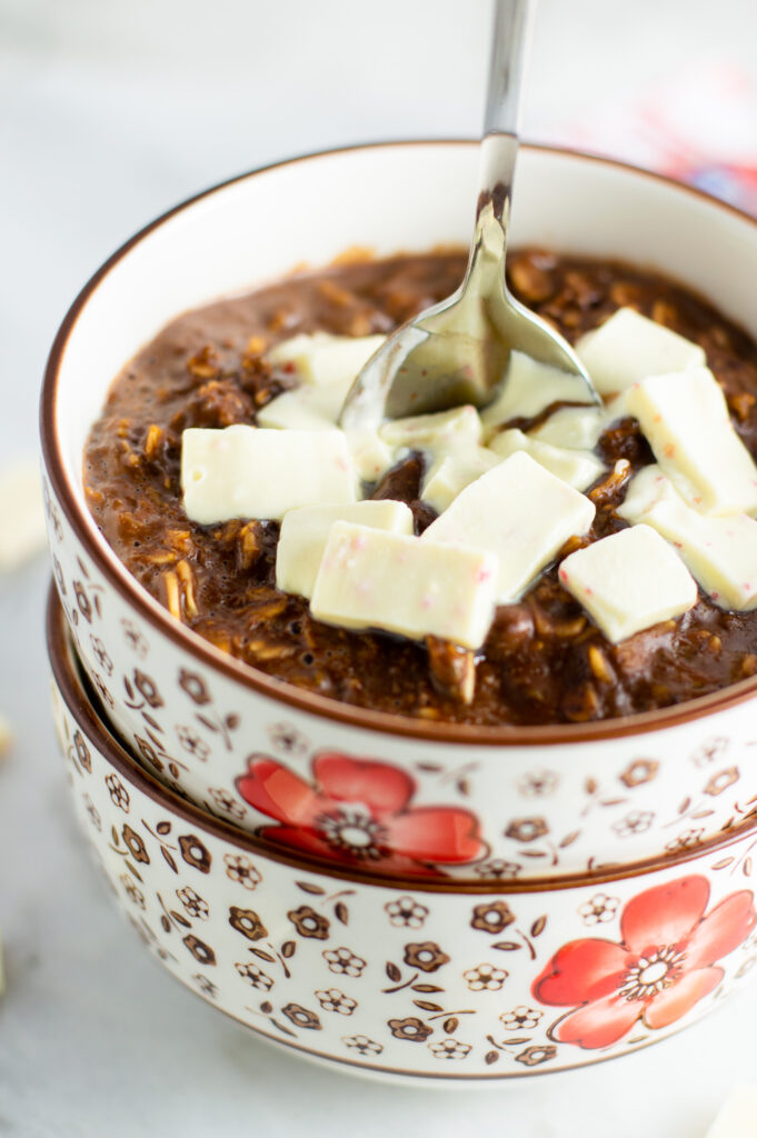 Peppermint Chunk Brownie Oatmeal