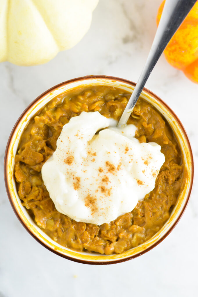 Pumpkin Spice Latte Oatmeal