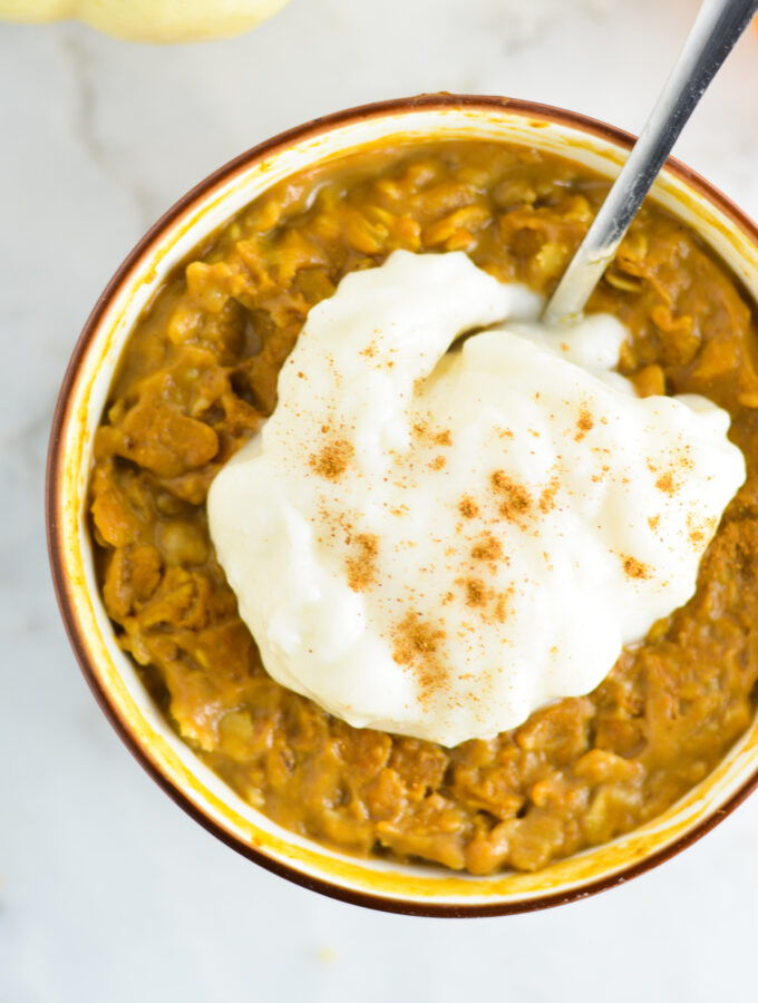 Pumpkin Spice Latte Oatmeal