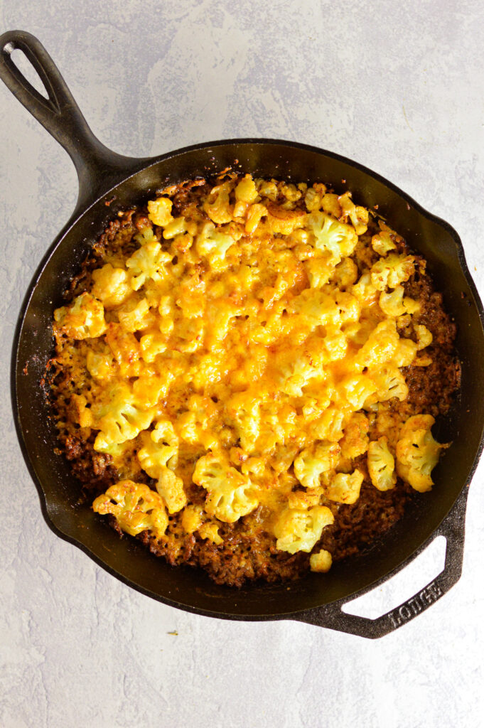 Cauliflower Ground Beef Skillet