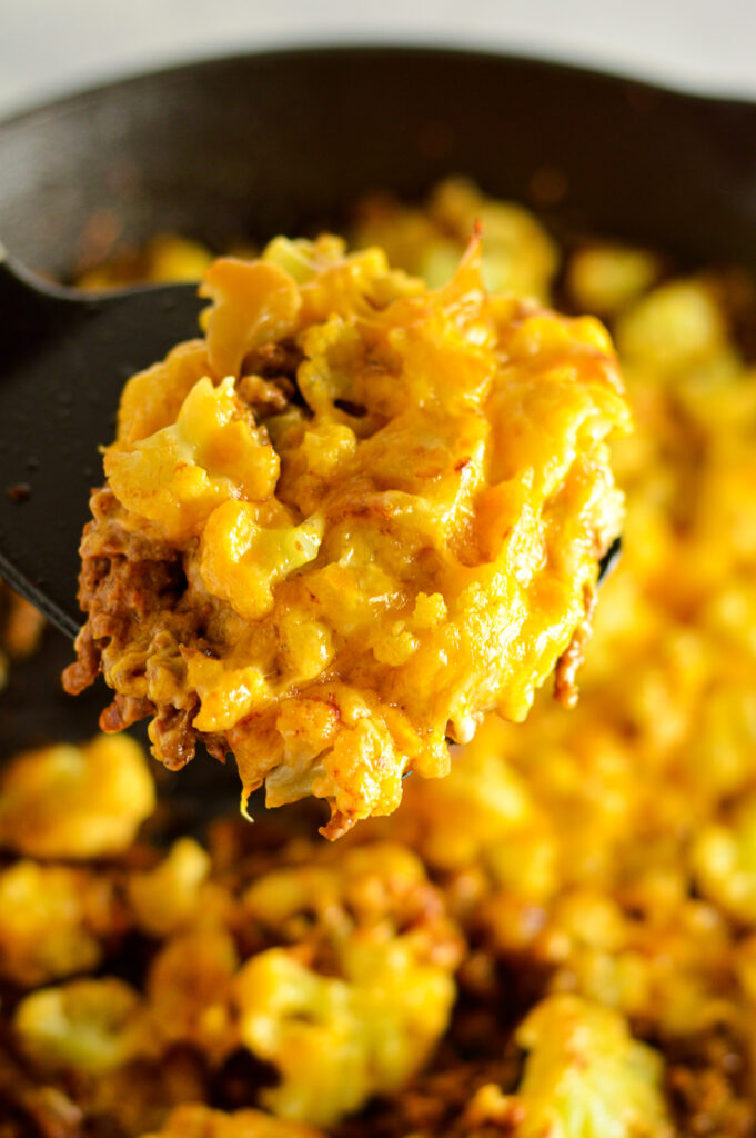 Cauliflower Ground Beef Skillet