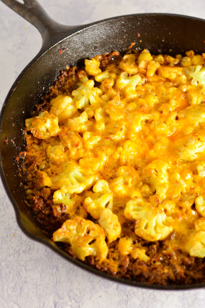 Cauliflower Ground Beef Skillet