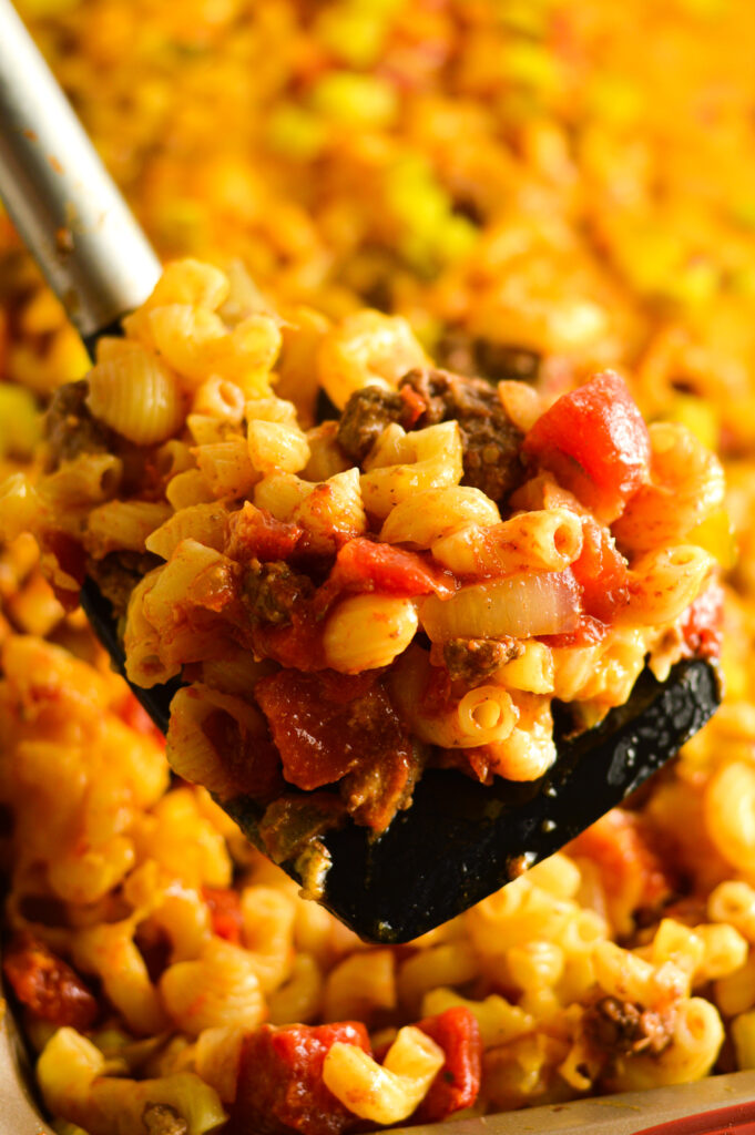 Cheeseburger Macaroni and Cheese Casserole